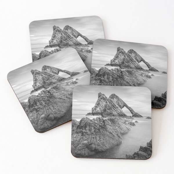 Item preview, Bow Fiddle Rock, Portknockie, Scotland, Black & White designed and sold by CEastwoodPhotos.