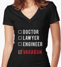 Haitian Careers Women's Fitted V-Neck T-Shirt