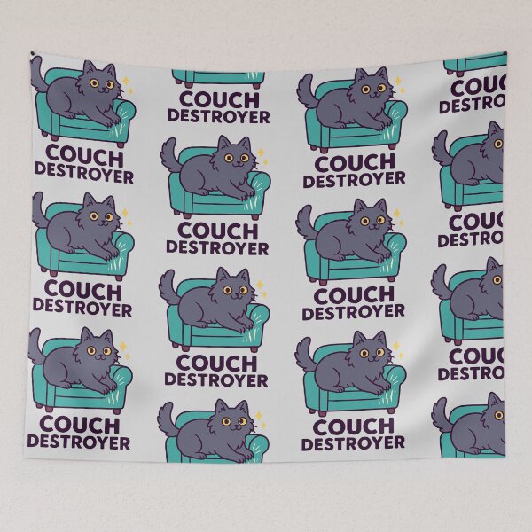 Item preview, Couch Destroyer – Funny Cat Scratching Sofa designed and sold by wwshd.