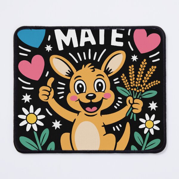 Item preview, G'Day Mate: A Cute & Funny Kangaroo designed and sold by 89BLACK.