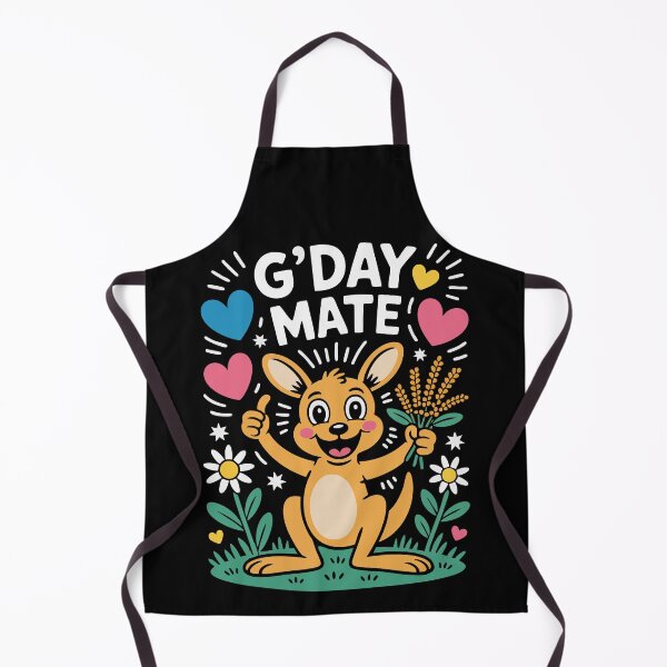 Item preview, G'Day Mate: A Cute & Funny Kangaroo designed and sold by 89BLACK.