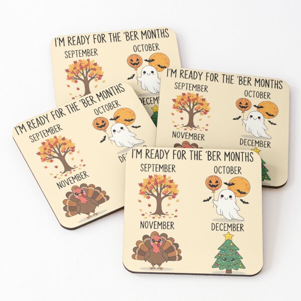 Item preview, I’m Ready for the ’Ber Months – Cute Fall Halloween Thanksgiving Christmas Design  Description: designed and sold by GracefulPODshop.