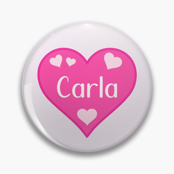 Item preview, Carla Name Pink Heart  designed and sold by Jeallan Designs.