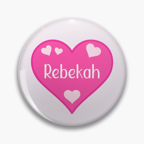 Item preview, Rebekah Name Pink Heart  designed and sold by Jeallan Designs.