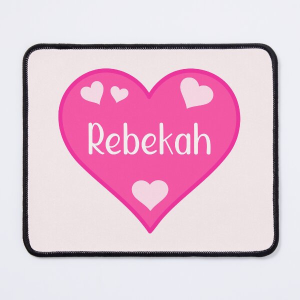 Item preview, Rebekah Name Pink Heart designed and sold by Jeallan Designs.