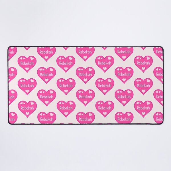 Item preview, Rebekah Name Pink Heart designed and sold by Jeallan Designs.
