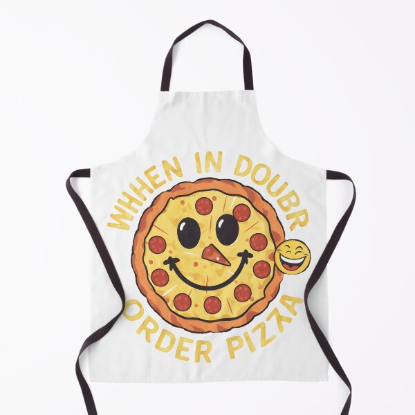 Item preview, When in Doubt Order Pizza Funny Smiley Pizza designed and sold by HobsS.