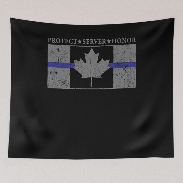 Item preview, Canadian Thin Blue Line Police T Shirt designed and sold by shoppzee.
