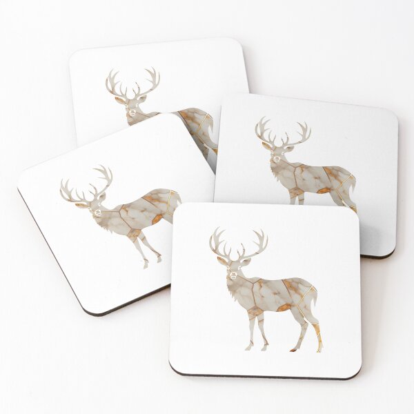 Item preview, Christmas Reindeer in Brown Marble Texture | Rudolph Festive Design designed and sold by JollyCritters.