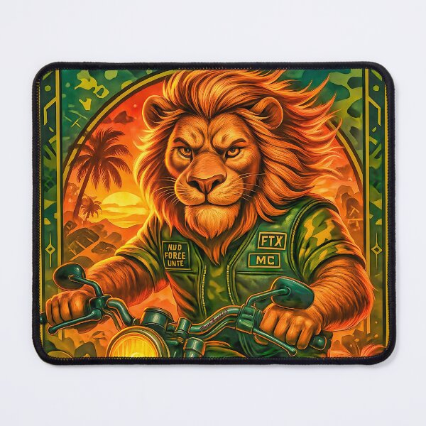 Item preview, The Lion Tarot Card – FTX MC Jungle Commander in Tactical Gear designed and sold by Fresh-Threads-X.