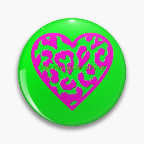 Item preview, Scene leopard print heart designed and sold by TiffandTrace.