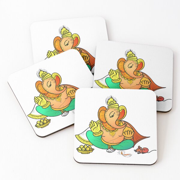 Item preview, Colorful Ganesha Art – Hindu Elephant God Illustration for Spiritual Decor & Gifts designed and sold by Asapusri.