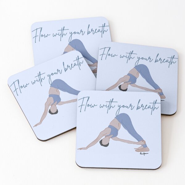 Item preview, Flow With Your Breath – Yoga & Mindful Movement Art designed and sold by drdoodle92 Art.
