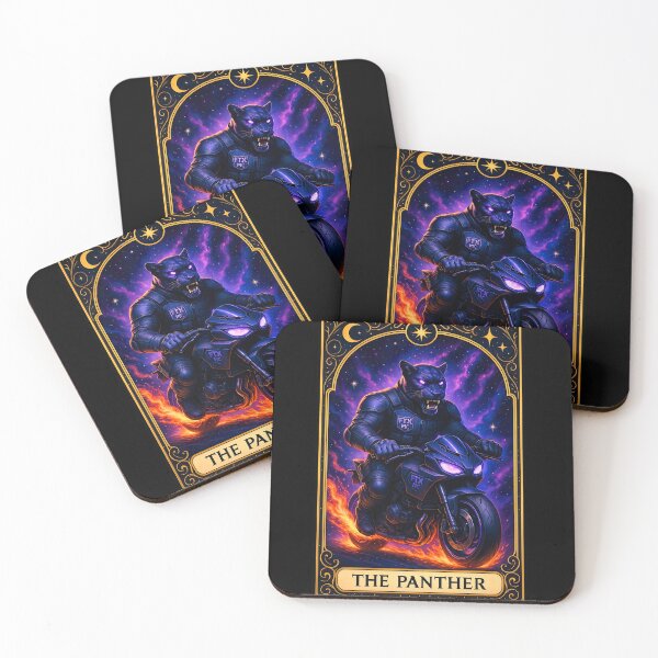 Item preview, The Panther Tarot Card – FTX MC Jungle Shadow Biker Art designed and sold by Fresh-Threads-X.