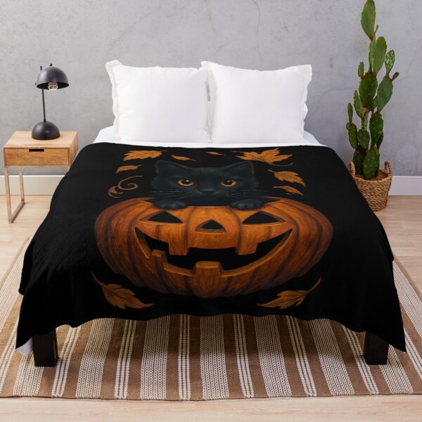 Item preview, Black Cats Halloween Pumpkin Design designed and sold by Vntty.