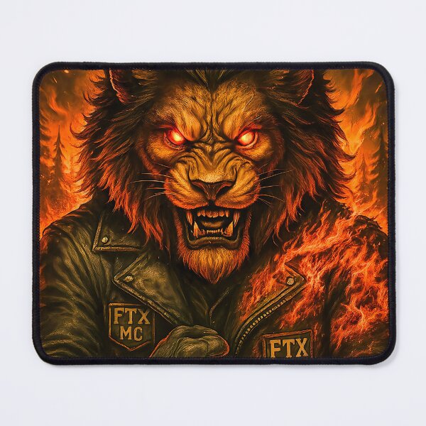 Item preview, The Lion Tarot Card – FTX MC Fierce Jungle King Biker Warrior Art designed and sold by Fresh-Threads-X.