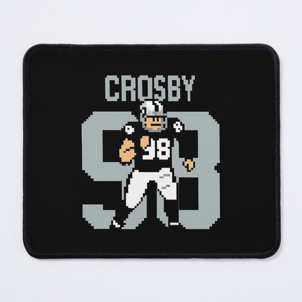 Item preview, Maxx Crosby Pixel Art Football Tribute In Silver And Black  designed and sold by MyArtYourWorld.