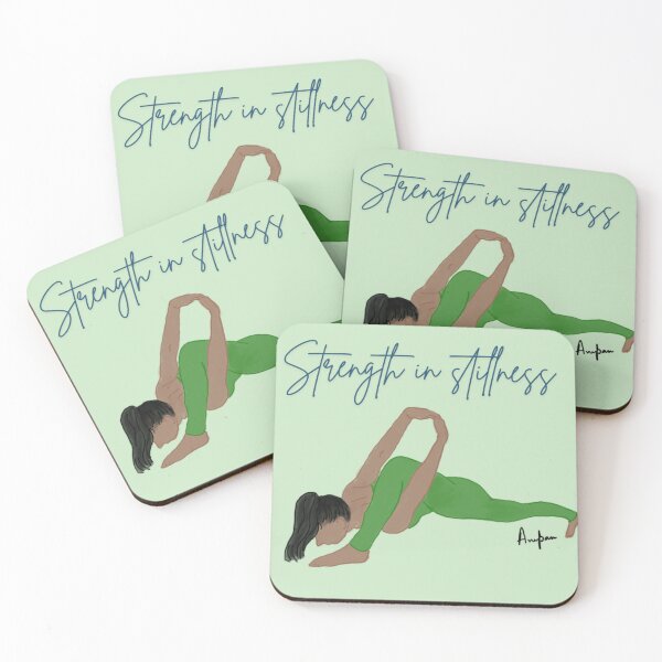 Item preview, Strength in Stillness – Yoga Strength & Serenity Illustration designed and sold by drdoodle92 Art.