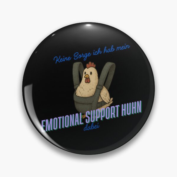 Item preview, Emotional Support Chicken designed and sold by Merch Happens.