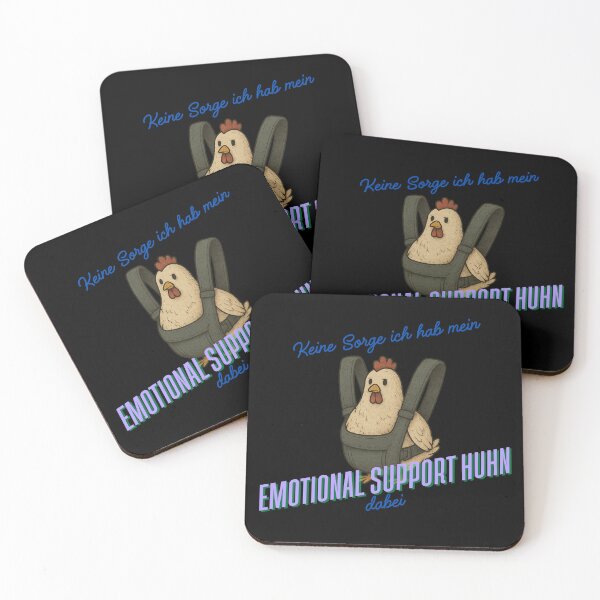 Item preview, Emotional Support Chicken designed and sold by Merch Happens.