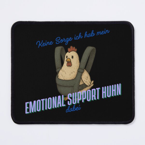 Item preview, Emotional Support Chicken designed and sold by Merch Happens.