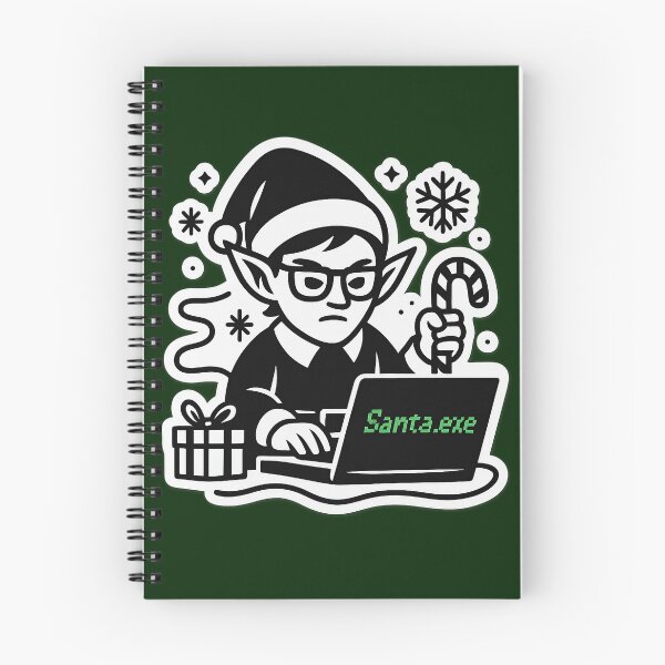 Item preview, Santa.exe | Geek Elf Christmas Design designed and sold by DebuggedDressed.
