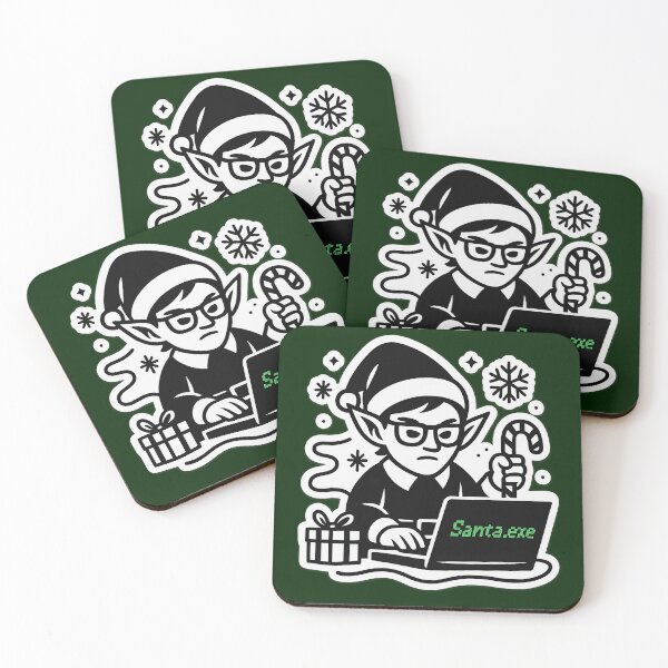Item preview, Santa.exe | Geek Elf Christmas Design designed and sold by DebuggedDressed.