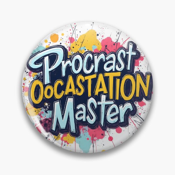 Item preview, Procrastination Master | Funny Lazy Meme designed and sold by LR Vibe Studio.