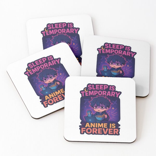 Item preview, Sleep is Temporary, Anime is Forever – Chibi Anime Sticker | Shounen Aesthetic designed and sold by OsasChild.