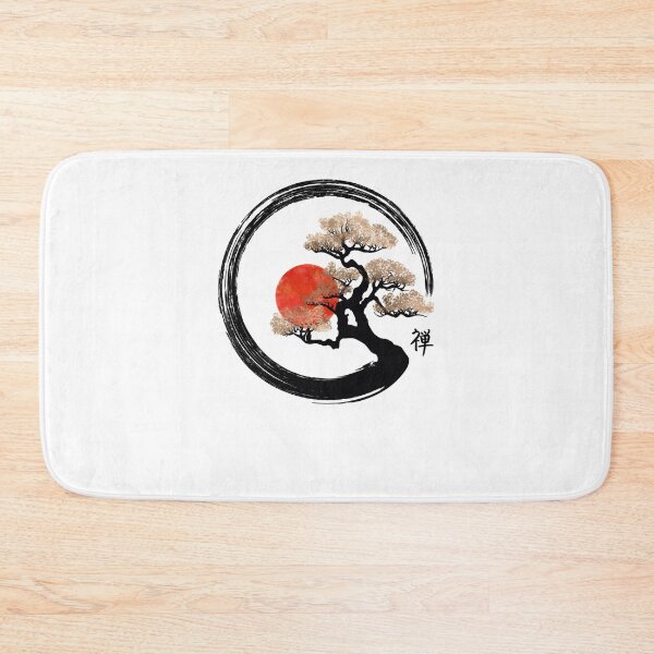 Item preview, Enso Circle And Bonsai Tree On Canvas designed and sold by KarlJosefLindne.