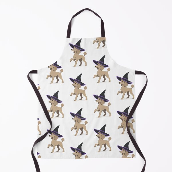Item preview, Elegant Poodle in Witch Hat Illustration designed and sold by Flying Doggo.