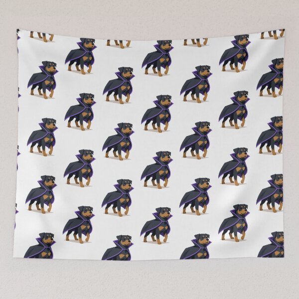Item preview, Rottweiler in Vampire Cape Illustration designed and sold by Flying Doggo.