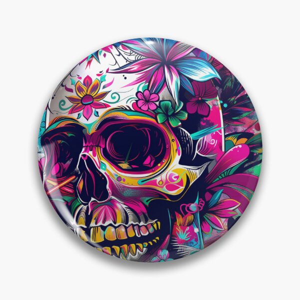 Item preview, Calavera Halloween Día de los Muertos designed and sold by Oni-Pixels.