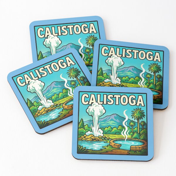 Item preview, Calistoga, Napa Valley - Hot Springs & Geyser designed and sold by Myra365Art.