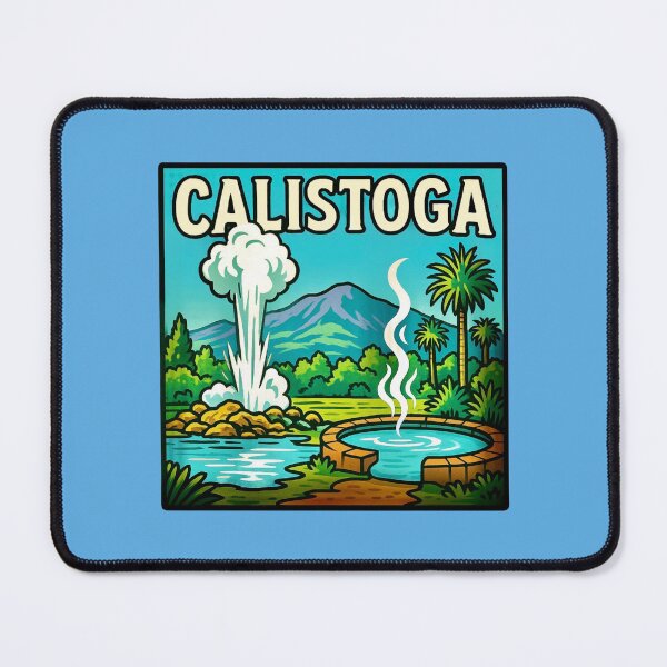 Item preview, Calistoga, Napa Valley - Hot Springs & Geyser designed and sold by Myra365Art.