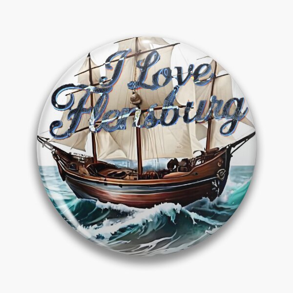 Item preview, I Love Flensburg Vintage Sailing Ship designed and sold by Khala.