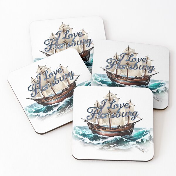 Item preview, I Love Flensburg Vintage Sailing Ship designed and sold by Khala.