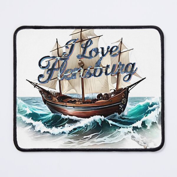 Item preview, I Love Flensburg Vintage Sailing Ship designed and sold by Khala.