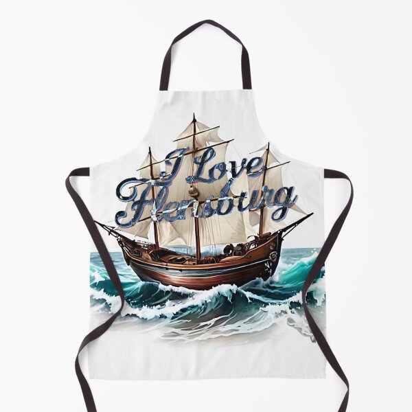 Item preview, I Love Flensburg Vintage Sailing Ship designed and sold by Khala.