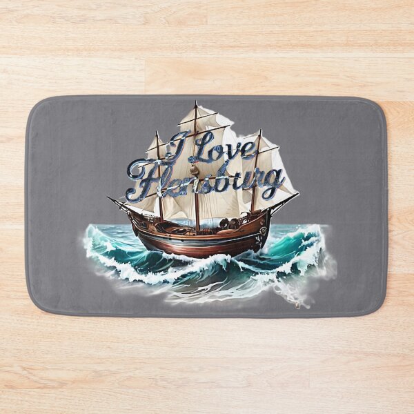 Item preview, I Love Flensburg Vintage Sailing Ship designed and sold by Khala.