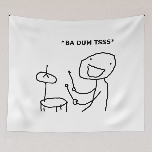 Item preview, Ba Dum Tss Funny Drummer Design Drummer Gift designed and sold by CarrieFCox.