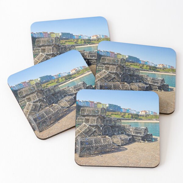 Item preview, Lobster pots on the harbour side in Tenby Wales UK designed and sold by John Gilham - Landscape Photography.