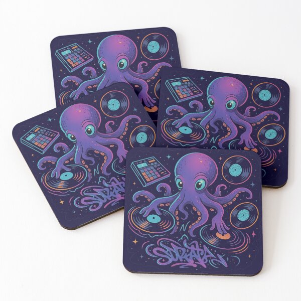 Item preview, Cosmic Octopus DJ – Intergalactic Vinyl Tentacles Vibe designed and sold by KrintoryTees.