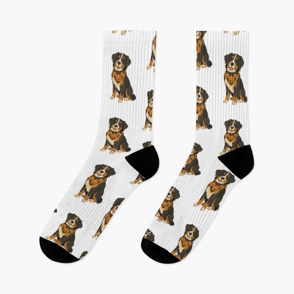 Item preview, Bernese Mountain Dog with Pumpkin Bandana designed and sold by Flying Doggo.