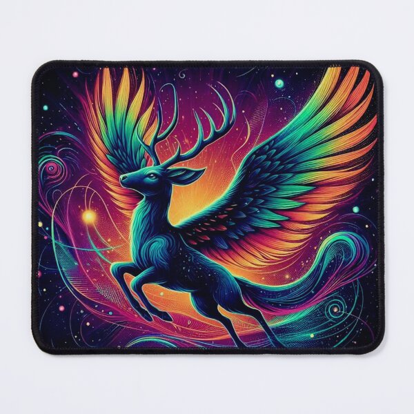 Item preview, Colorful mystic fantastic deer designed and sold by Dogandesighn.