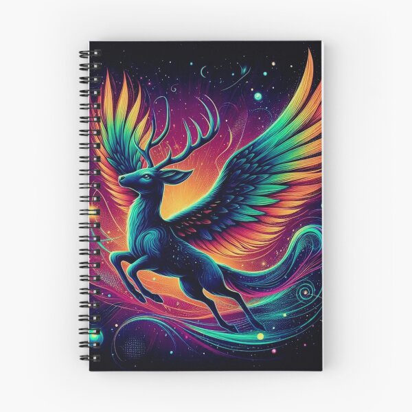 Item preview, Colorful mystic fantastic deer designed and sold by Dogandesighn.