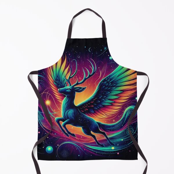 Item preview, Colorful mystic fantastic deer designed and sold by Dogandesighn.