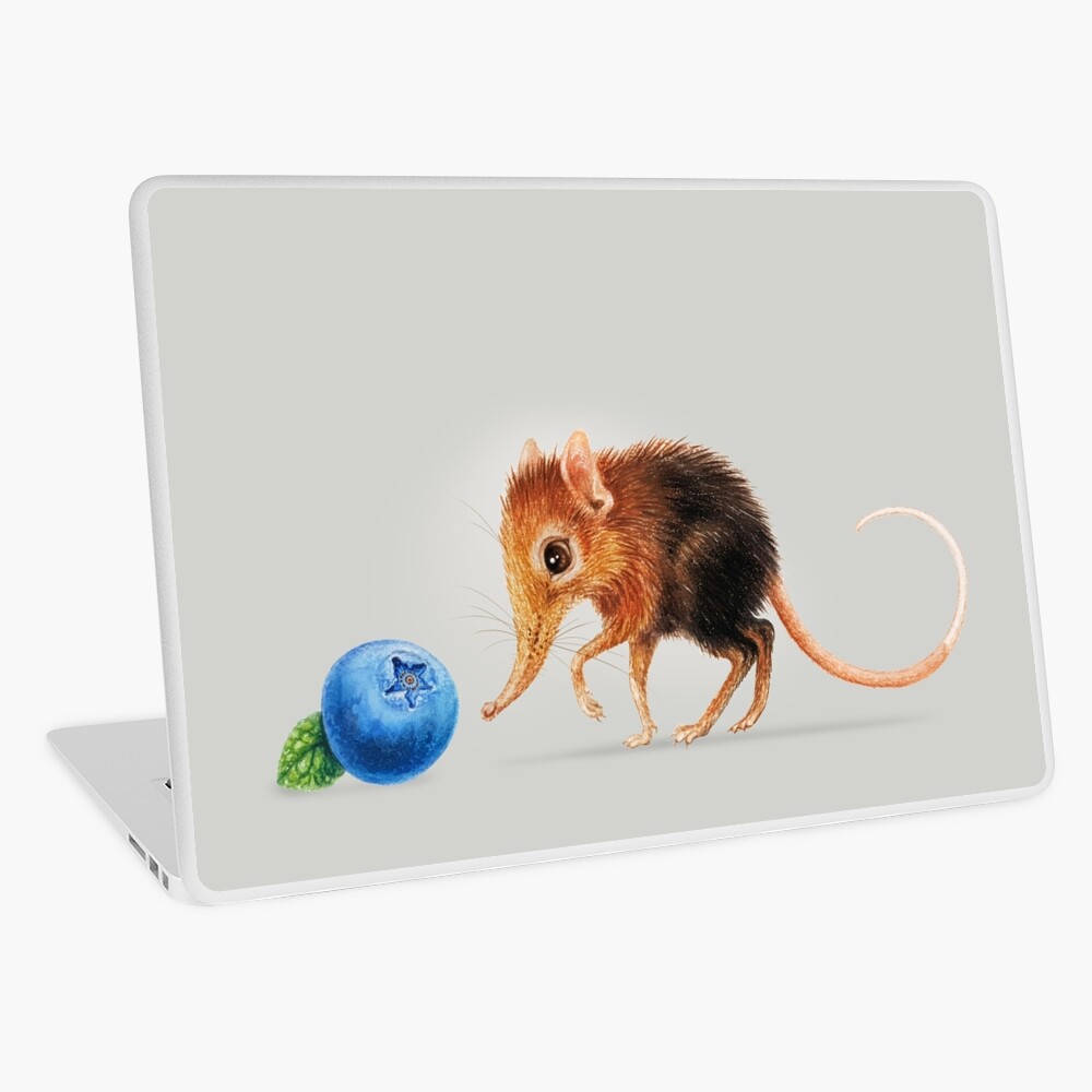 Elephant shrew by Maria Tiqwah Laptop Skin