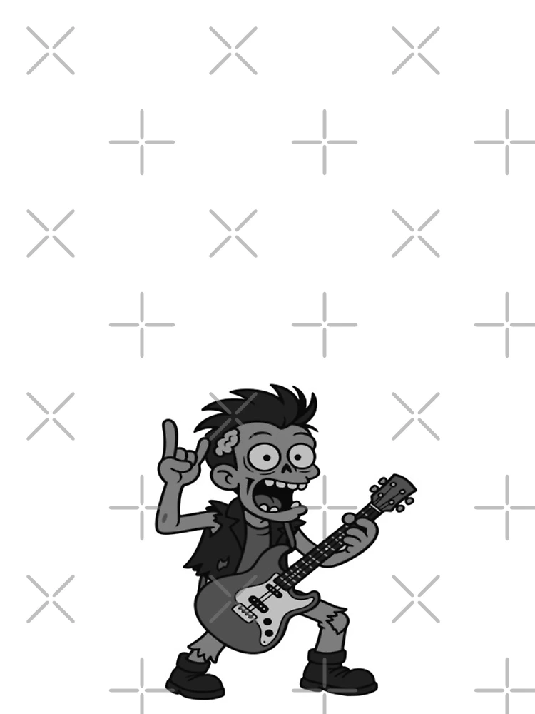 Thumbnail 4 of 4, iPhone Case, Zombie Rocker designed and sold by Marcite.