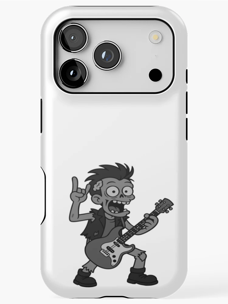 Thumbnail 1 of 4, iPhone Case, Zombie Rocker designed and sold by Marcite.